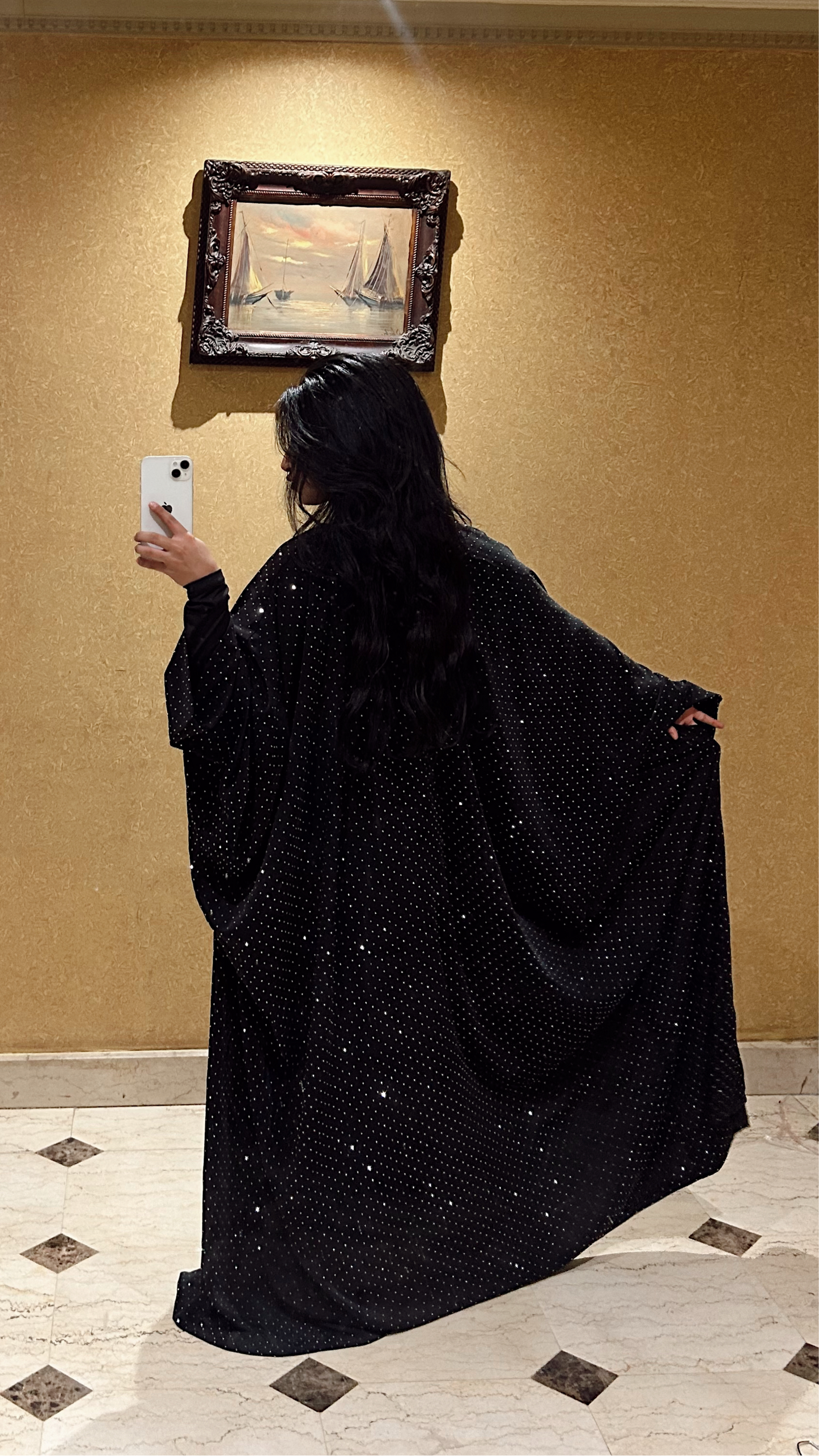the black bling abaya