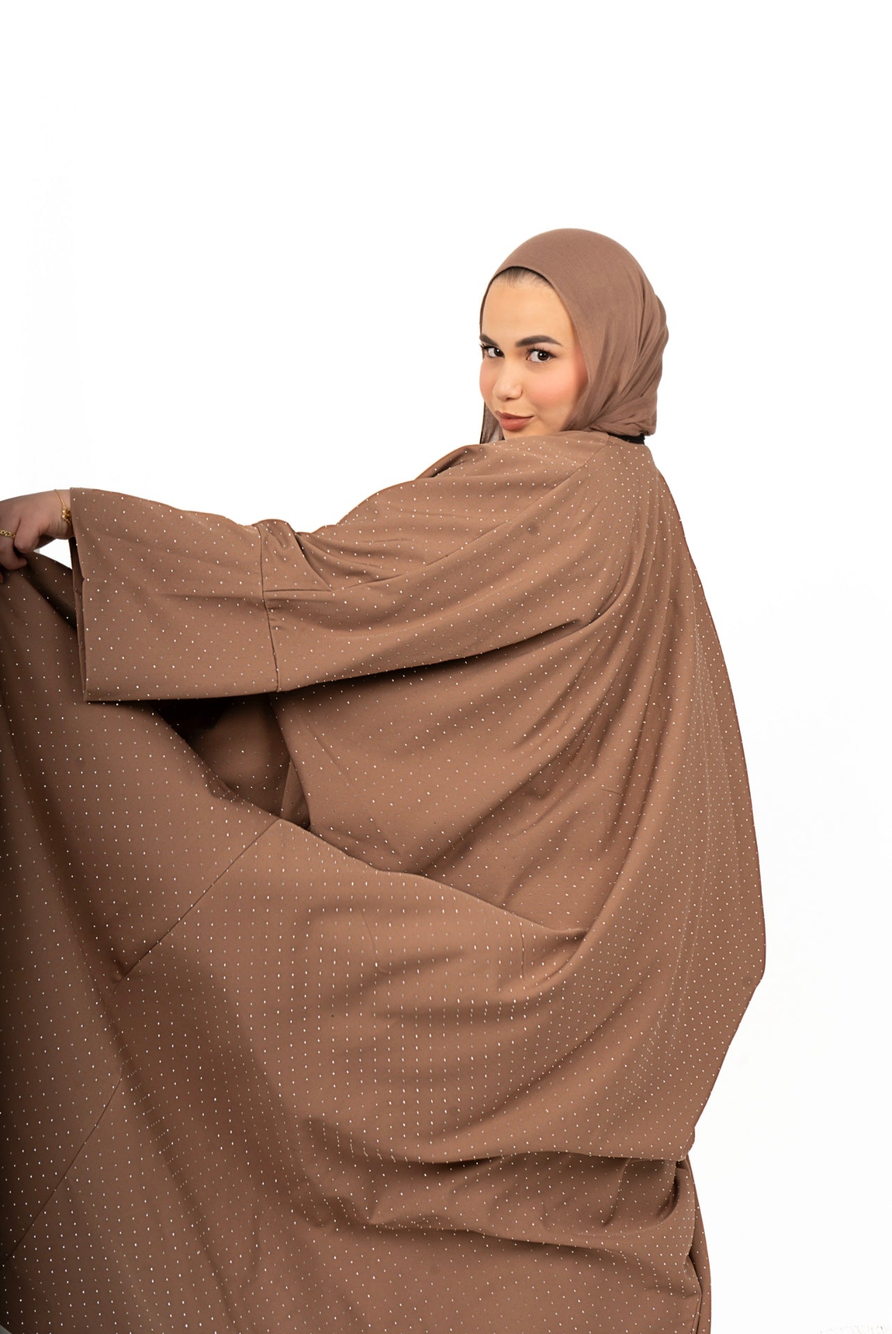 beige abaya