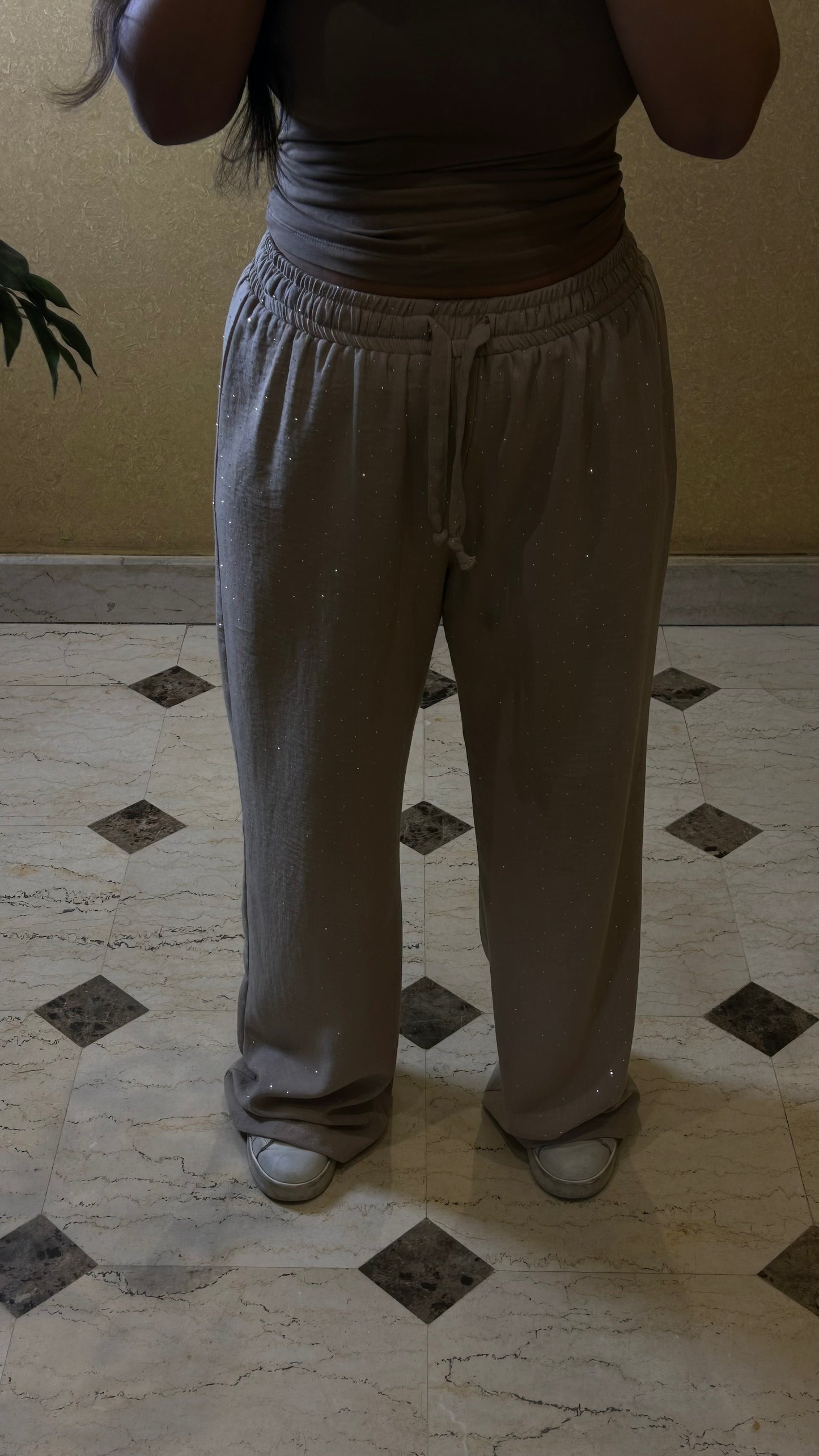 bling café linen pants