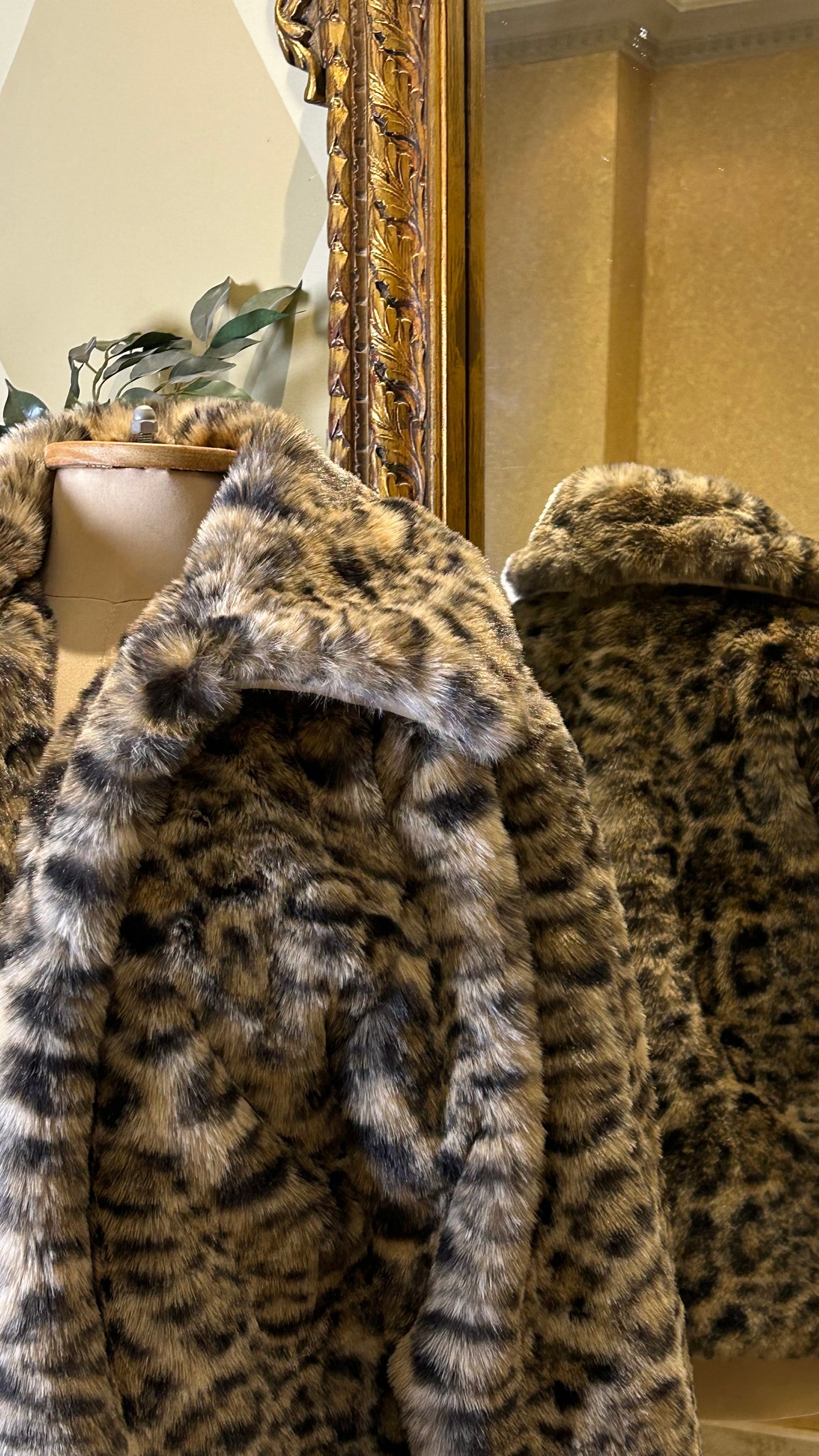 leopard fur jacket