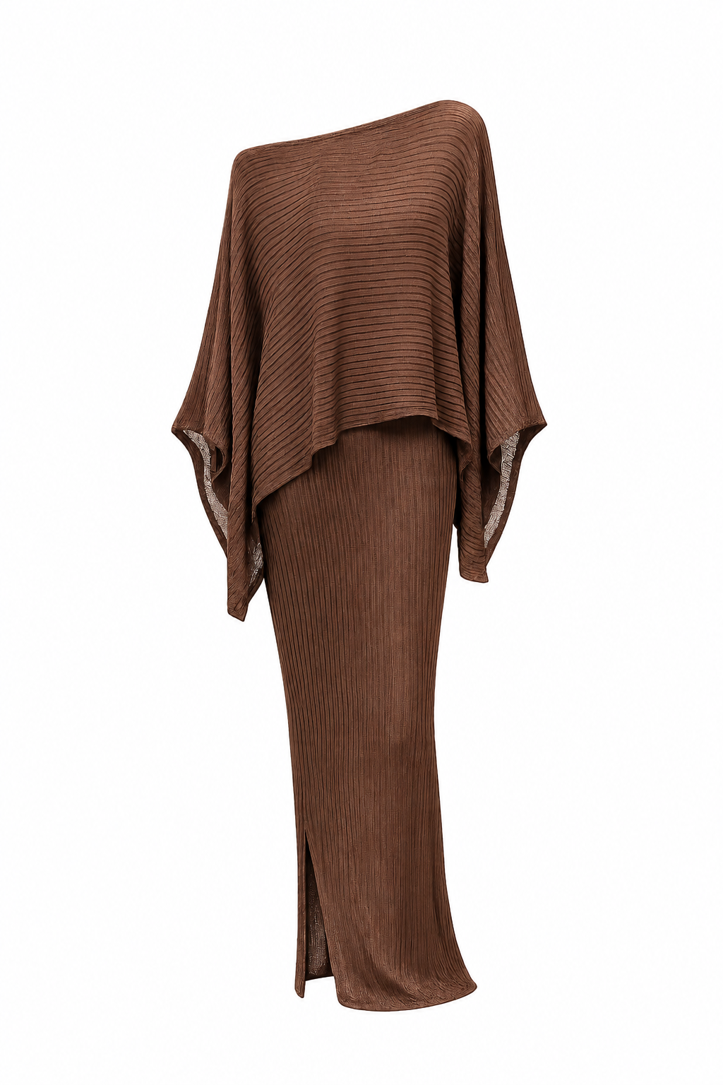 the amara knit set - dark brown