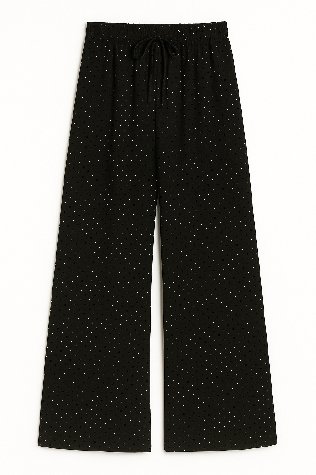 bling black linen pants
