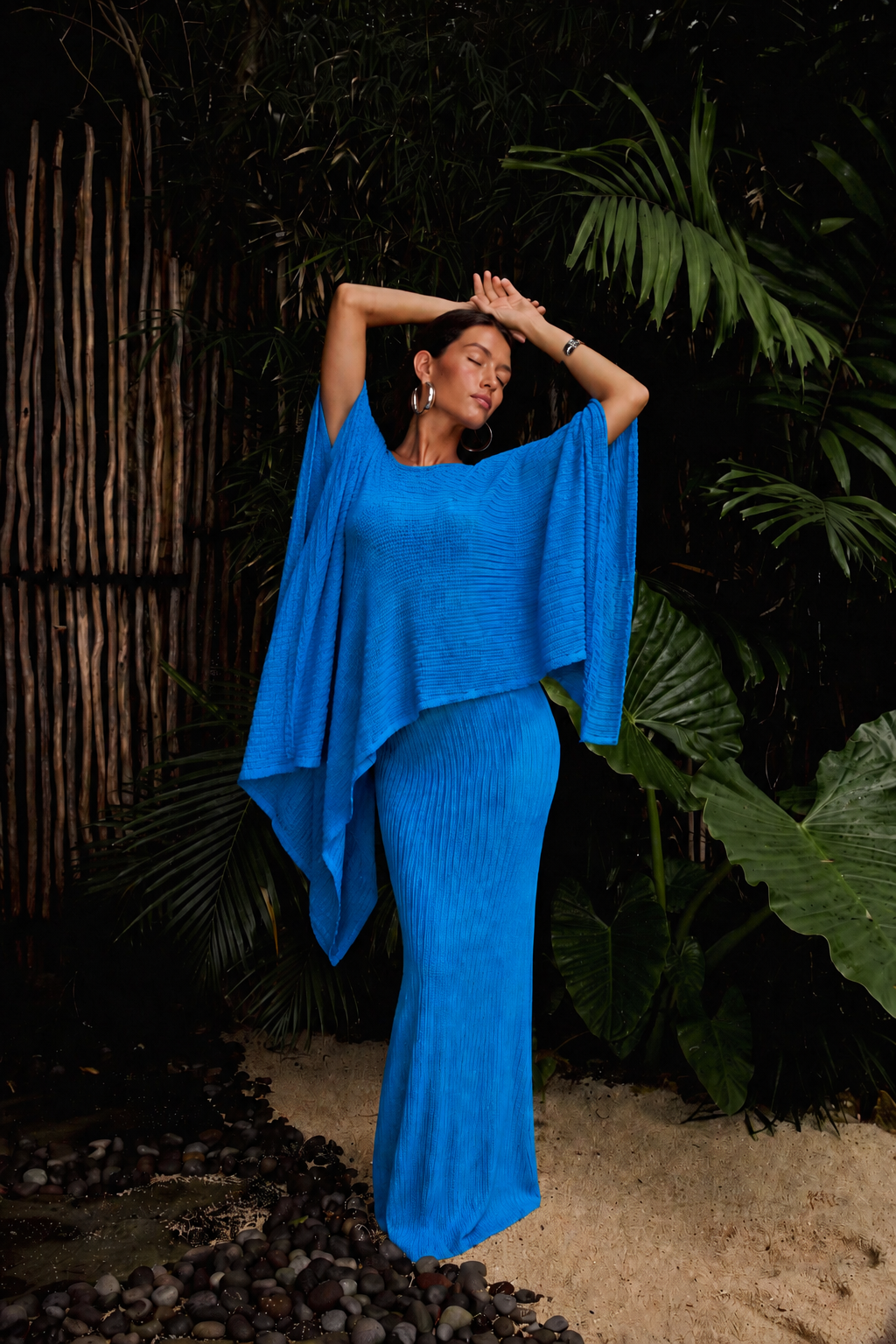 the amara knit set - royal blue