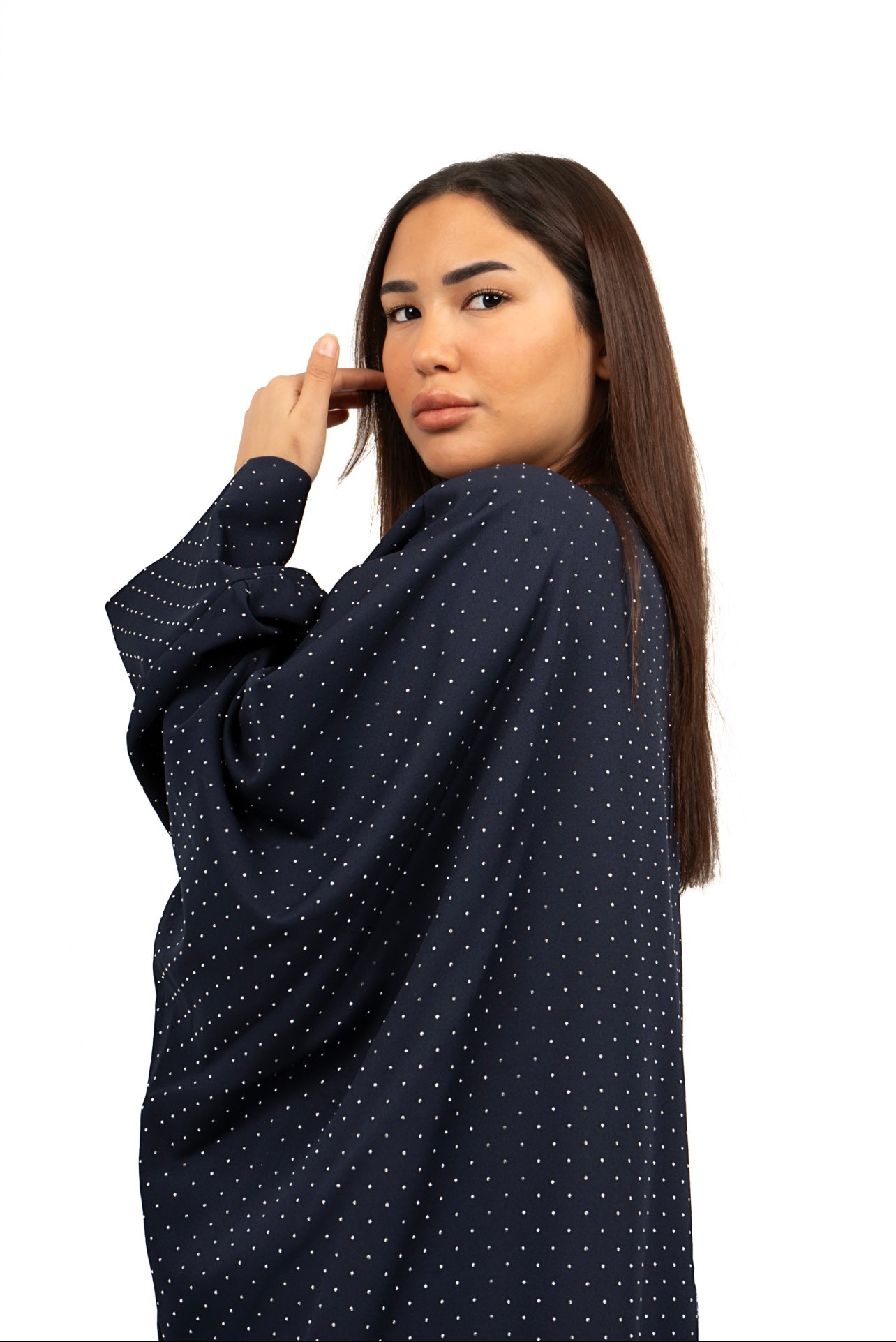 navy blue abaya
