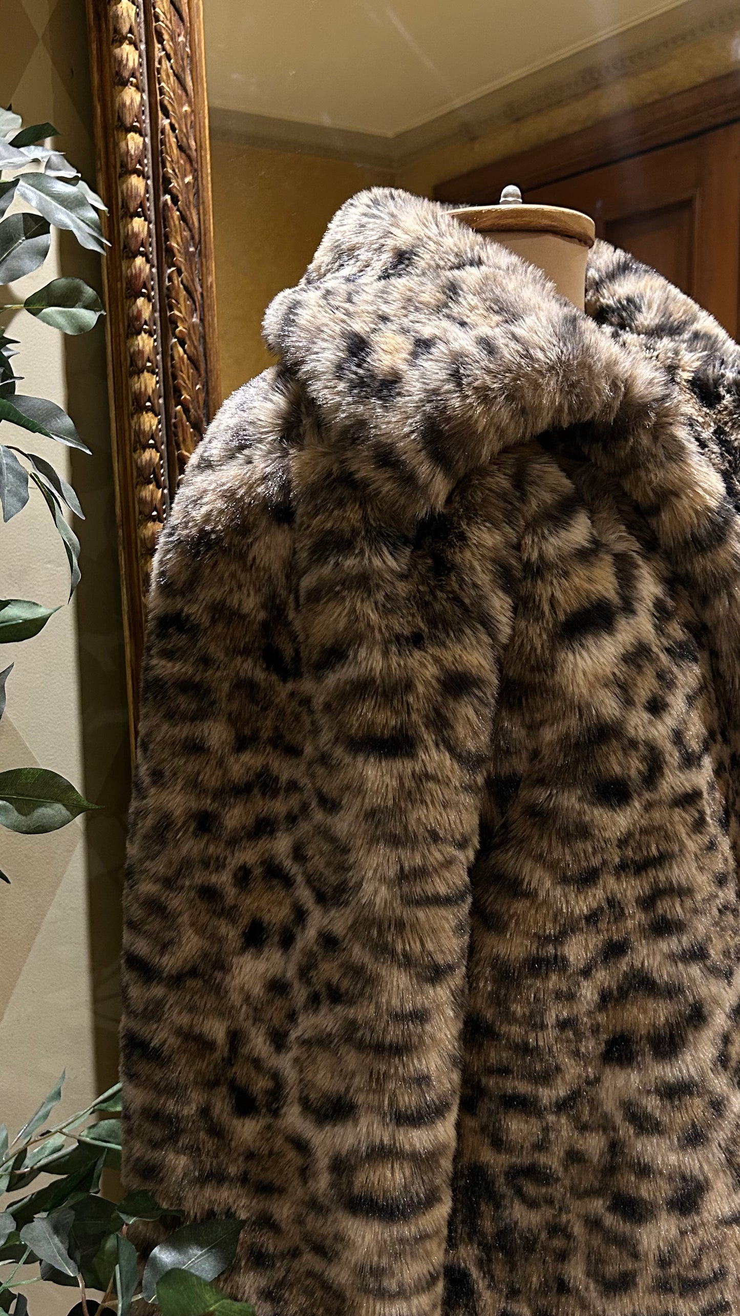leopard fur jacket