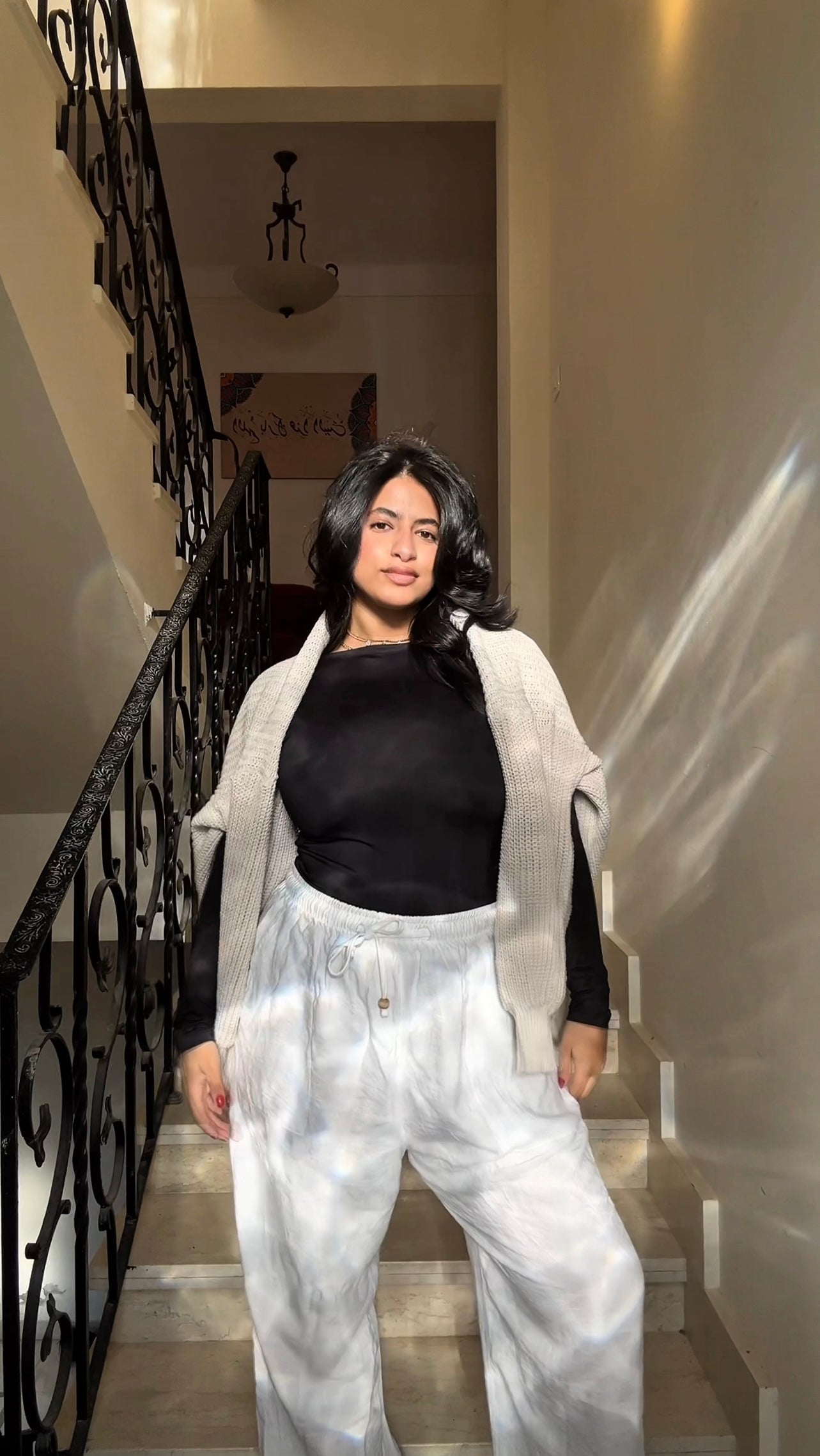 the off white short cardigan