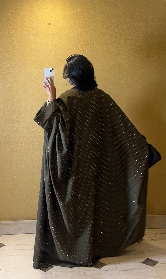 the olive bling abaya