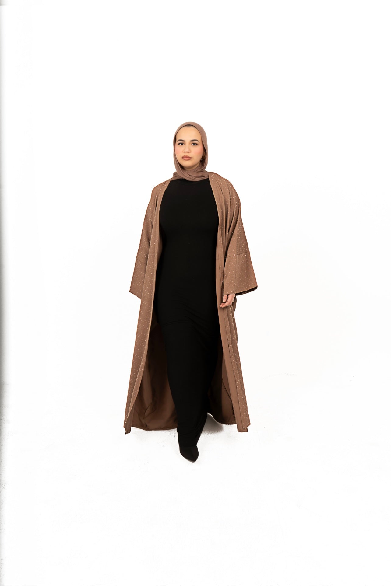 beige abaya