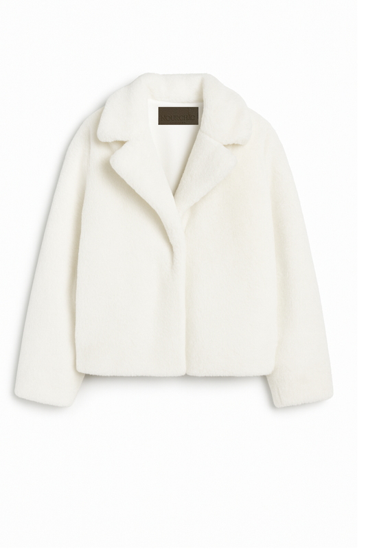 the white fur jacket