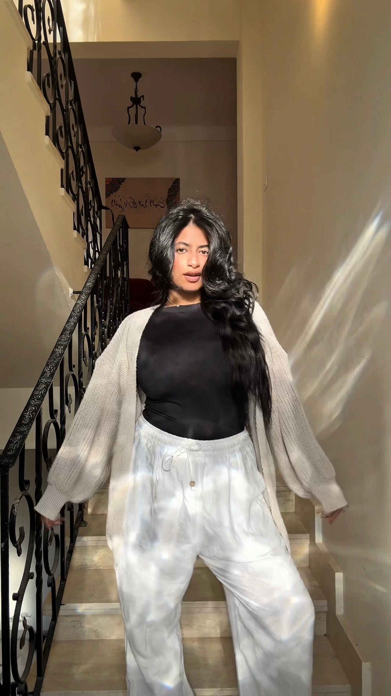 the off white short cardigan