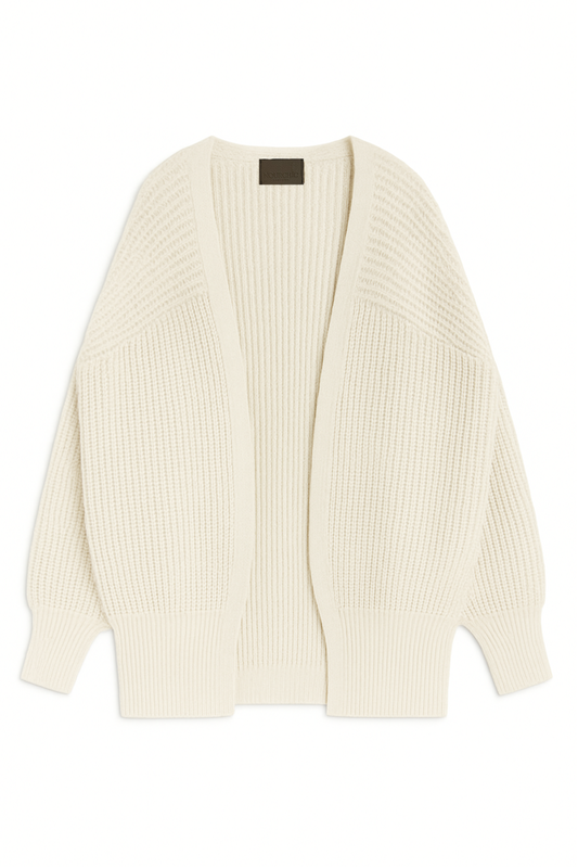 the off white short cardigan