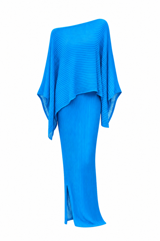 the amara knit set - royal blue