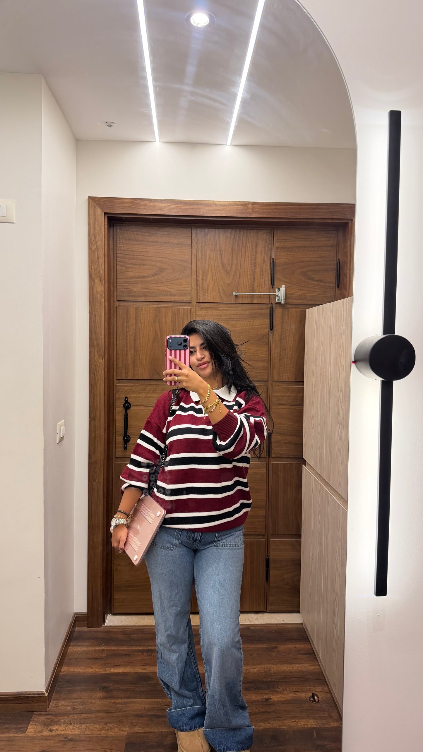 the cherry knit polo