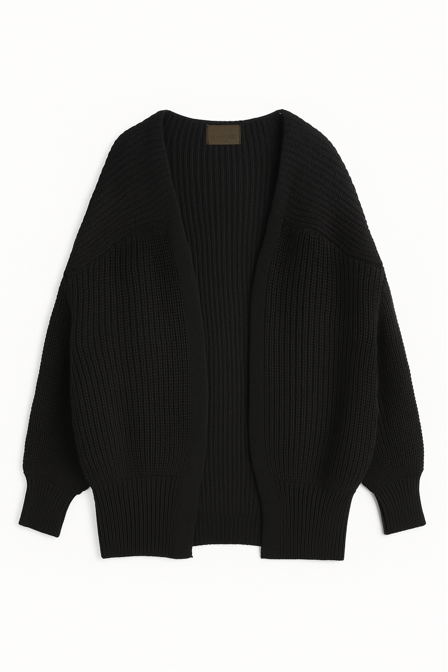 the black short cardigan