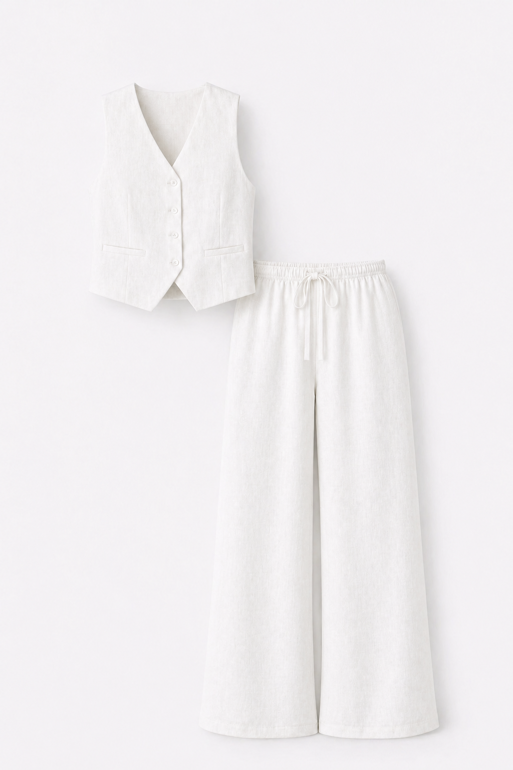 the white linen set