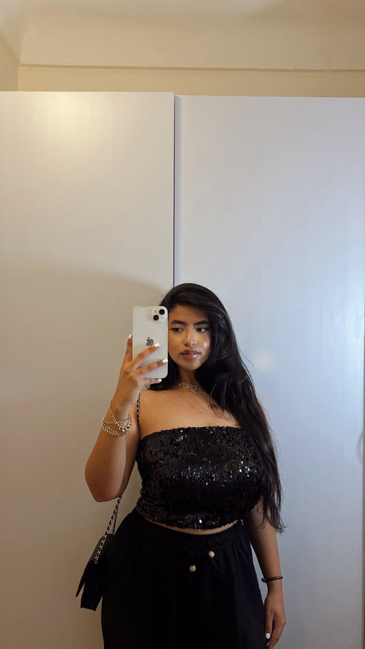 black bling top