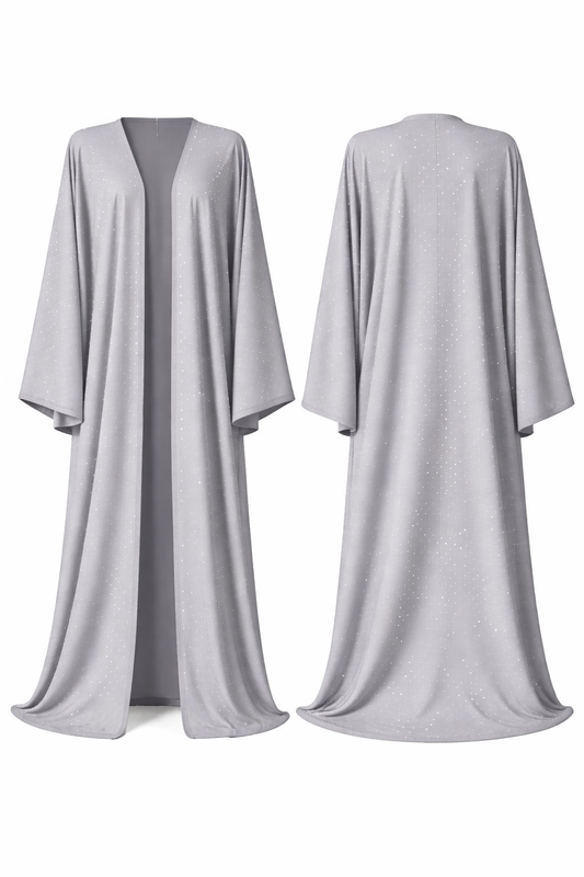 the grey bling abaya