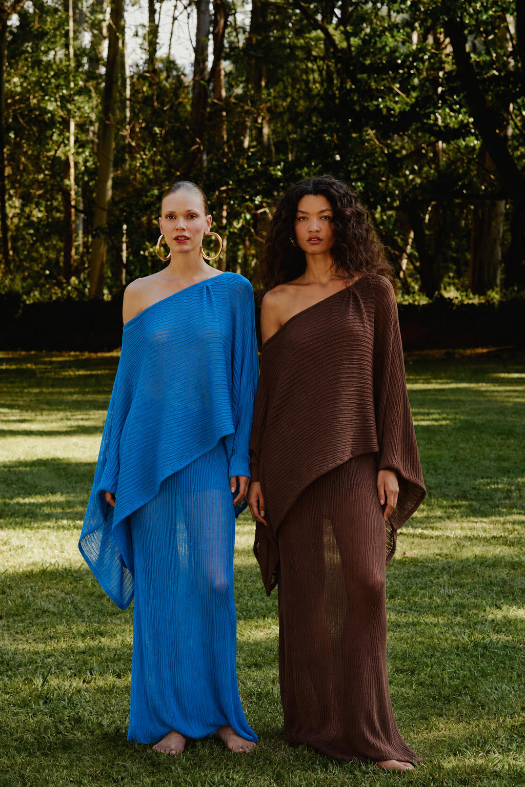 the amara knit set - dark brown