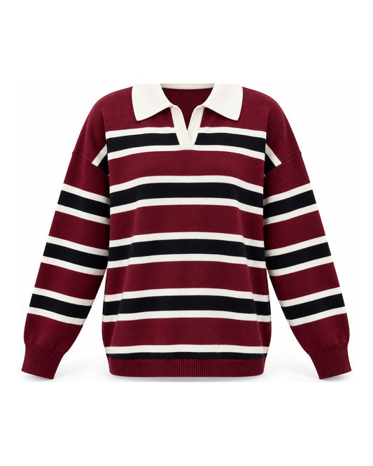 the cherry knit polo