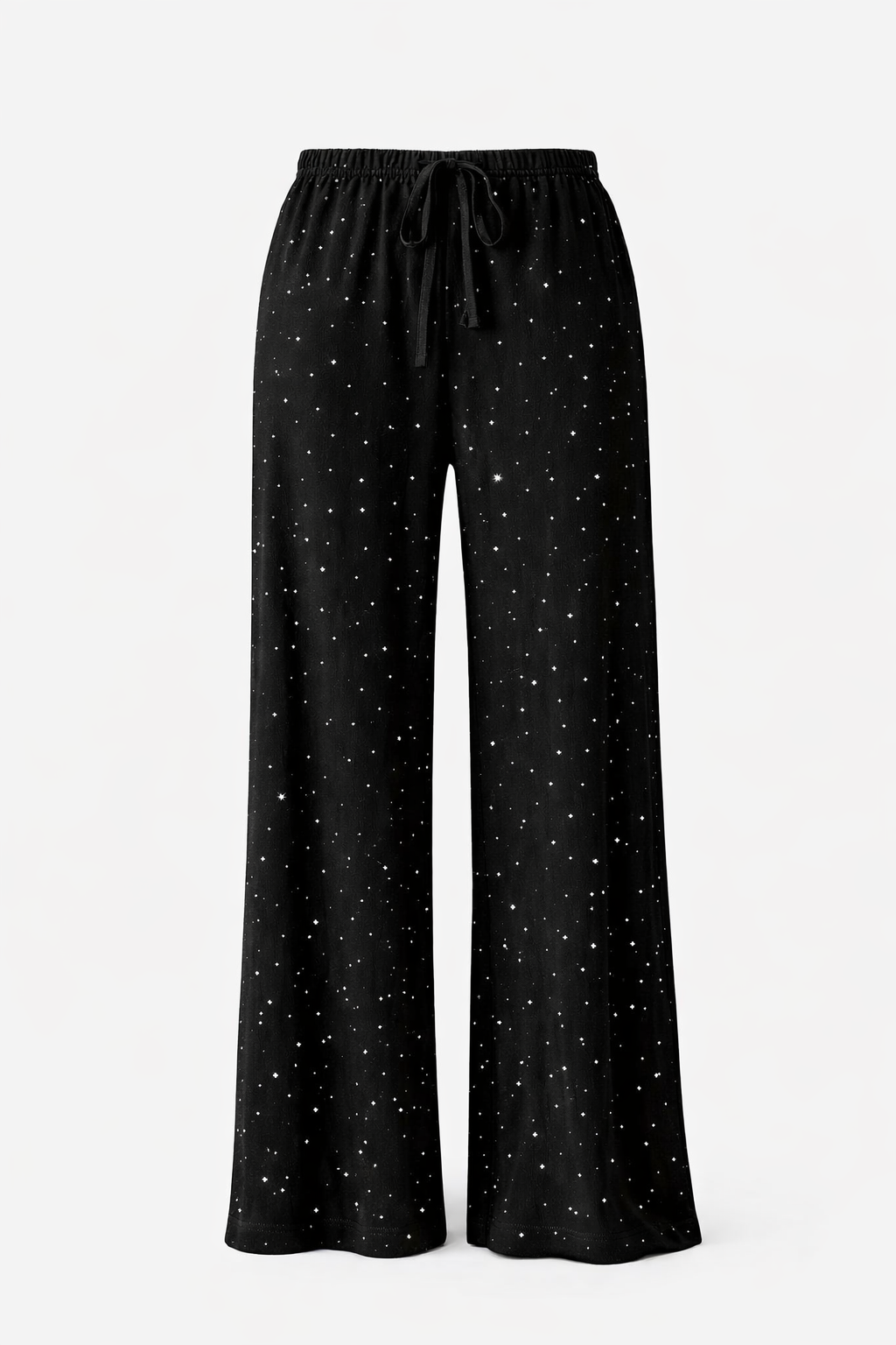 bling black linen pants