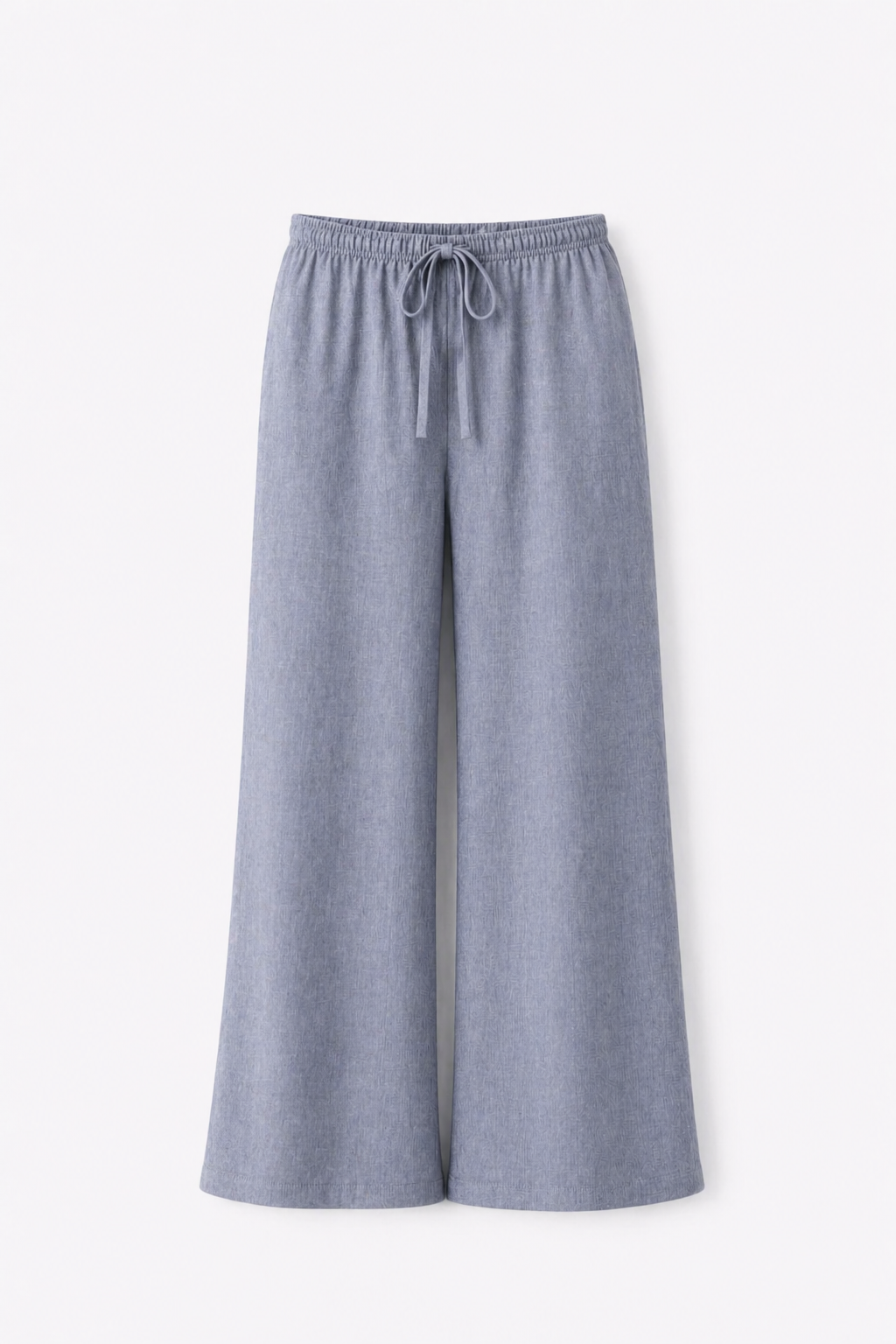 the bluish-grey linen pants